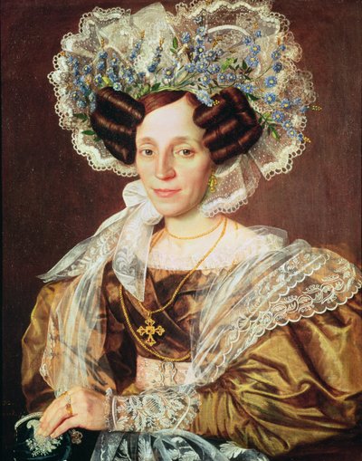 Ritratto di Barbara Smetanova, madre di Federic Smetana da Antonin Machek